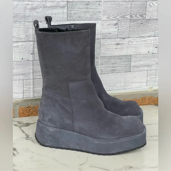 Equitare Nilton pewter suede boot size 38/8 - Picture 1 of 12